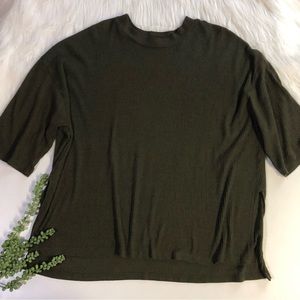 Cherish Ribbed Tunic Top | Size Medium